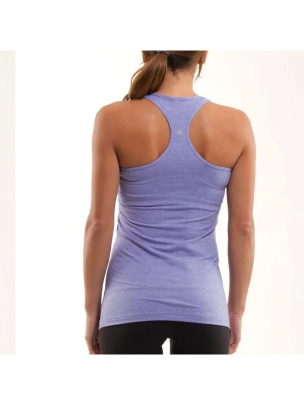 Lululemon Cool Razorback tank Heathered purple reversible